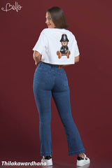 Retro Signature Flare Dark Washed Jean