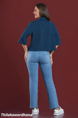 High-Waisted Straight Light Washed Jean