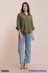 Tendenza Dropped Shoulder Oversized Shirt