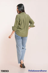 Tendenza Dropped Shoulder Oversized Shirt