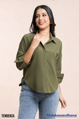 Tendenza Dropped Shoulder Oversized Shirt