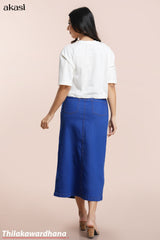 High Waist Maxi Denim Skirt