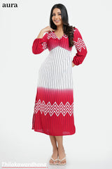 Aura Chevron Stripe Maxi Dress