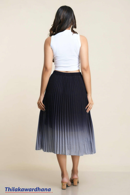 Midnight Breeze Pleated Skirt