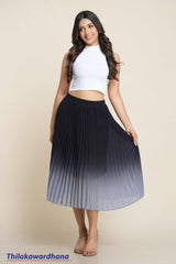 Midnight Breeze Pleated Skirt