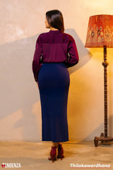 Tendenza Side Slit Mermaid Tight Skirt