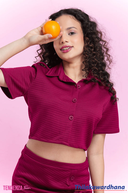 Tendenza Teen Button Down Co Ord Set