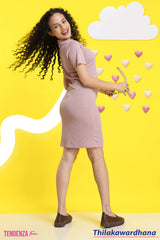 Tendenza Teen Button Detailed Bodycon Dress