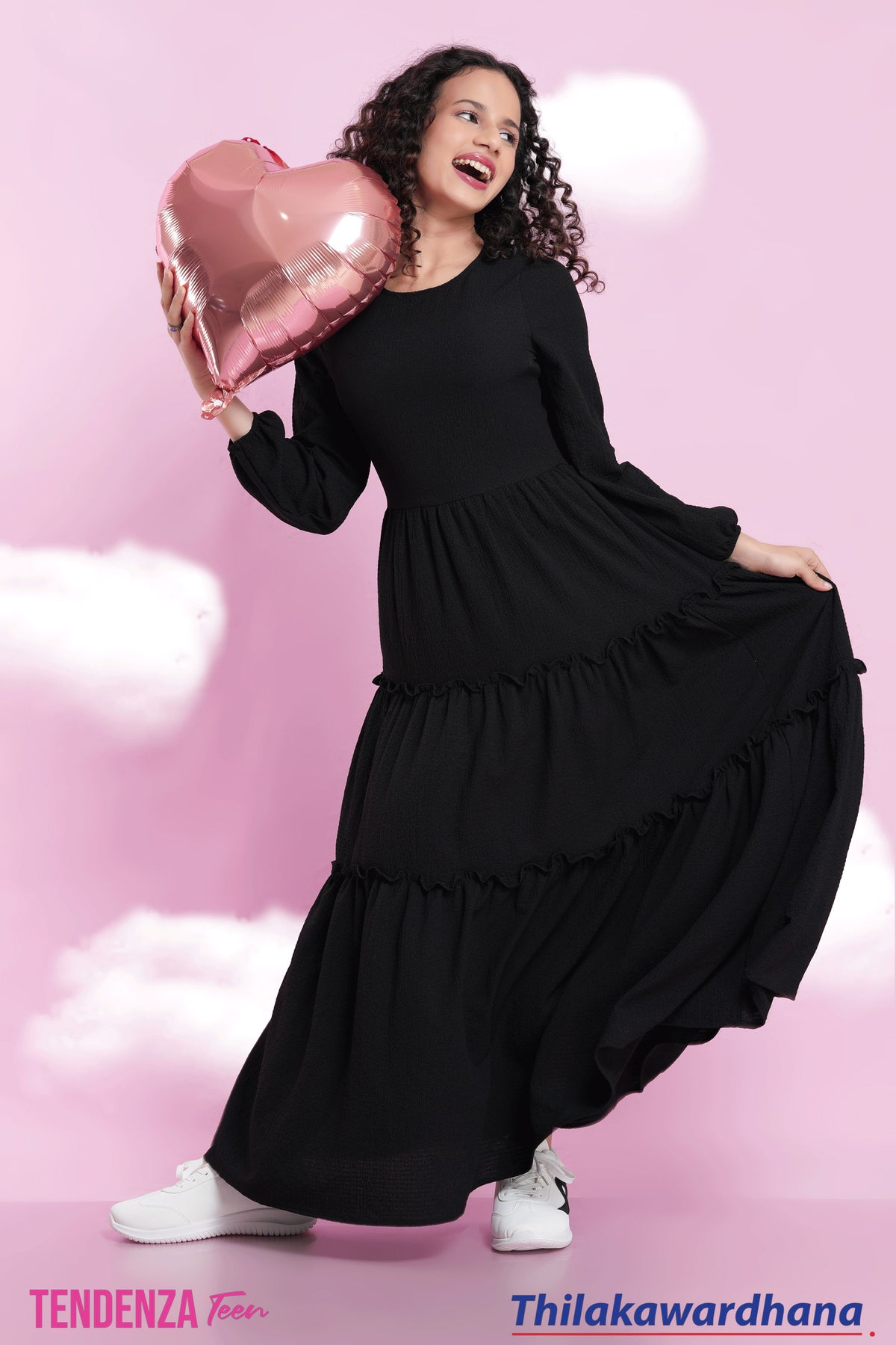 Tendenza Teen Three Tiered Maxi Dress