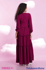 Tendenza Teen Three Tiered Maxi Dress