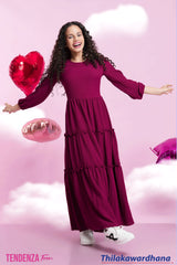 Tendenza Teen Three Tiered Maxi Dress