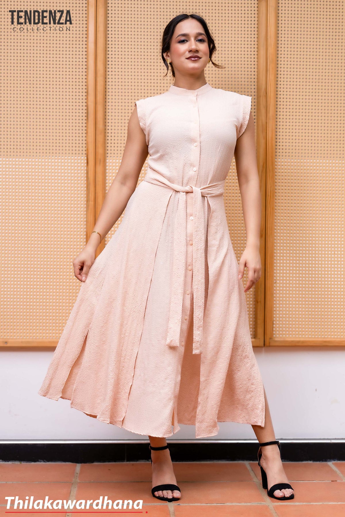 Tendenza Waist Belted Shirt Dress