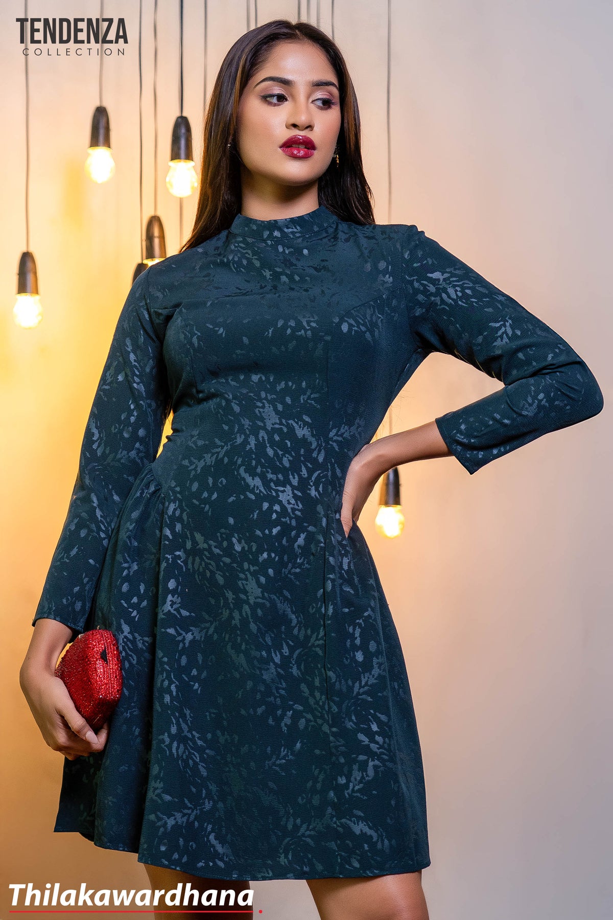 Tendenza Velvet Noir Evening Dress