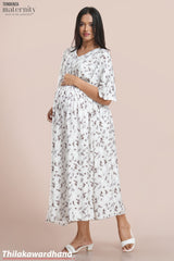Tendenza Mum Ease Side Slit Maternity Dress