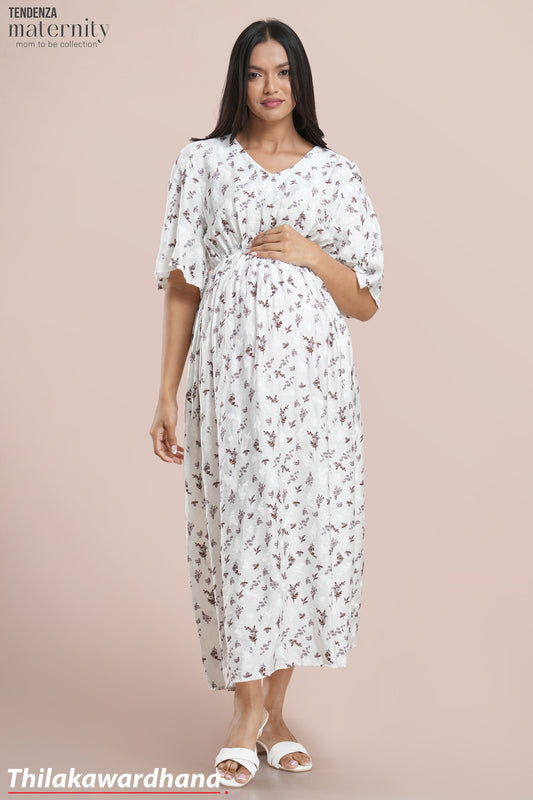 Tendenza Mum Ease Side Slit Maternity Dress