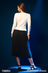 Tendenza Scoop Neckline Rib Top