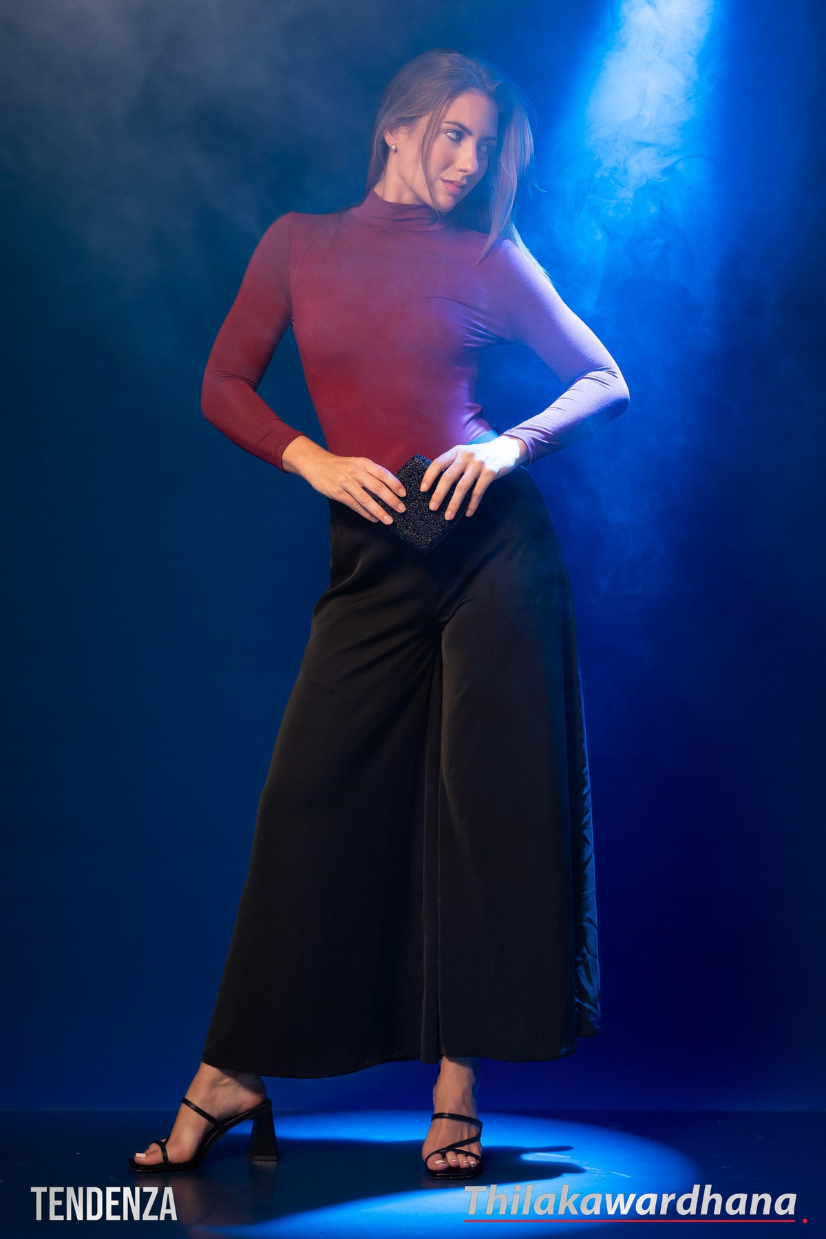 Tendenza High Waist Flow Drape Plazzo Pant