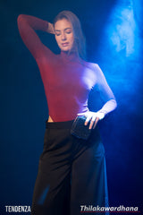 Tendenza High Neck Long Sleeve Bodysuit