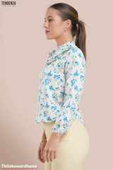 Tendenza Frill Detailed Long Sleeve Top