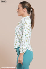 Tendenza Frill Detailed Long Sleeve Top