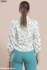 Tendenza Frill Detailed Long Sleeve Top