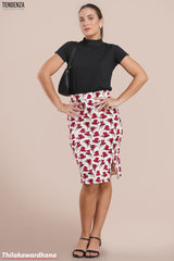 Tendenza High Waist Midi Summer Skirt