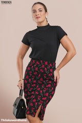 Tendenza High Waist Midi Summer Skirt