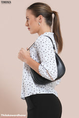 Tendenza Lace Insert Printed Top