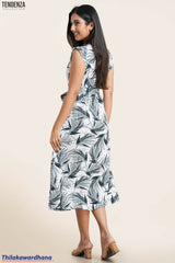 Tendenza Waist Belted Shirt Maxi Dress