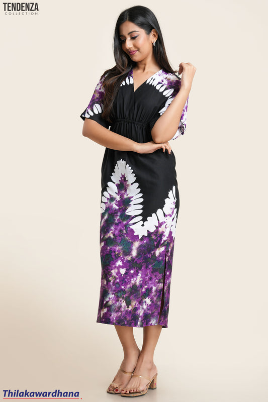 Tendenza Galaxy Printed Kaftan Dress