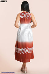 Aura Abstract Printed Maxi Dress