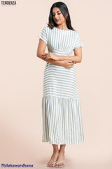 Tendenza Batwing Sleeve Maxi Dress