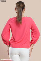 Tendenza Lace Detailed Long Sleeve Top