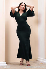 Tendenza V Neck Mermaid Evening Gown