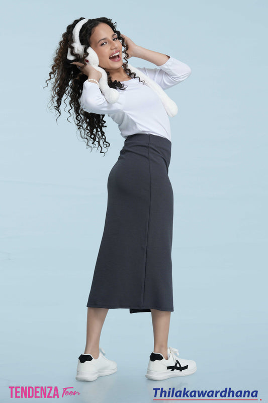 Tendenza Teen Side Slit Skirt