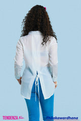 Tendenza Teen Tie Back Drop Shoulder Shirt