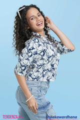 Tendenza Teen Printed Crop Top