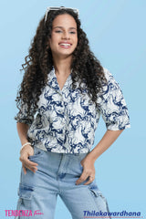 Tendenza Teen Printed Crop Top