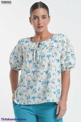 Tendenza Floral Printed Oversized Top