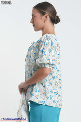 Tendenza Floral Printed Oversized Top