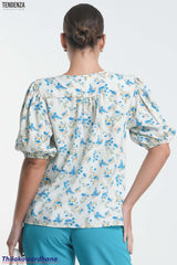 Tendenza Floral Printed Oversized Top