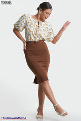 Tendenza High Waist Pencil Skirt