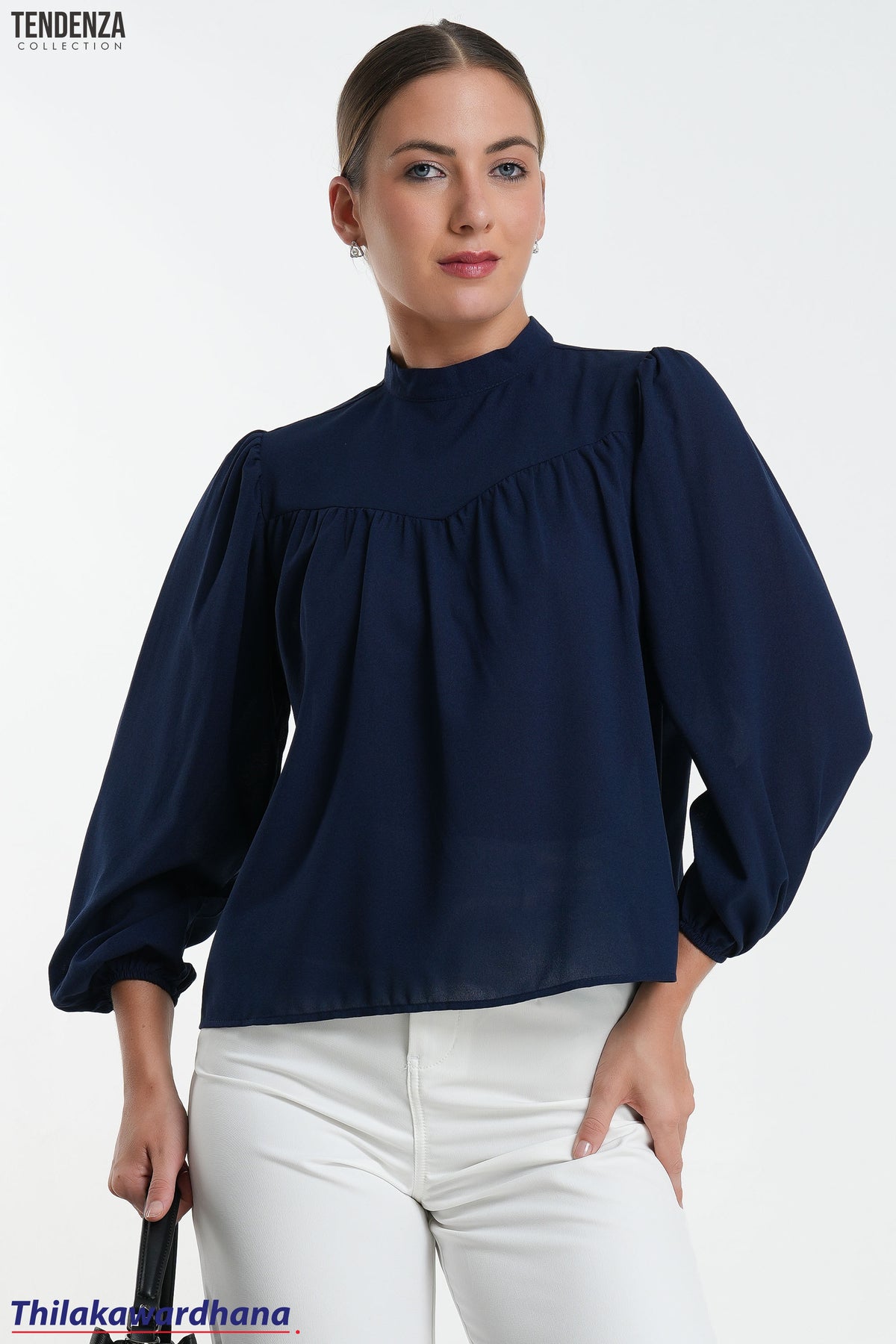 Tendenza High Neck Long Sleeve WW Top