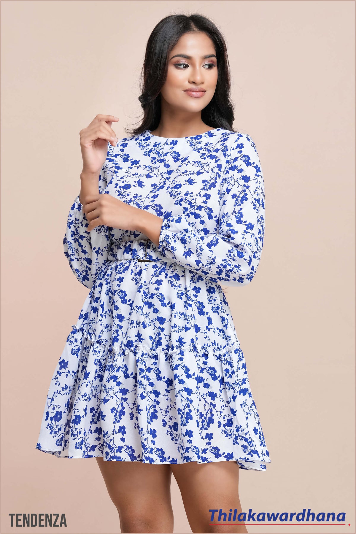Tendenza Elara Blue Bloom Dress