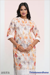 Aura Embroidered Kurtha Top