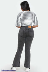 High-Waist Bell Bottom Jean