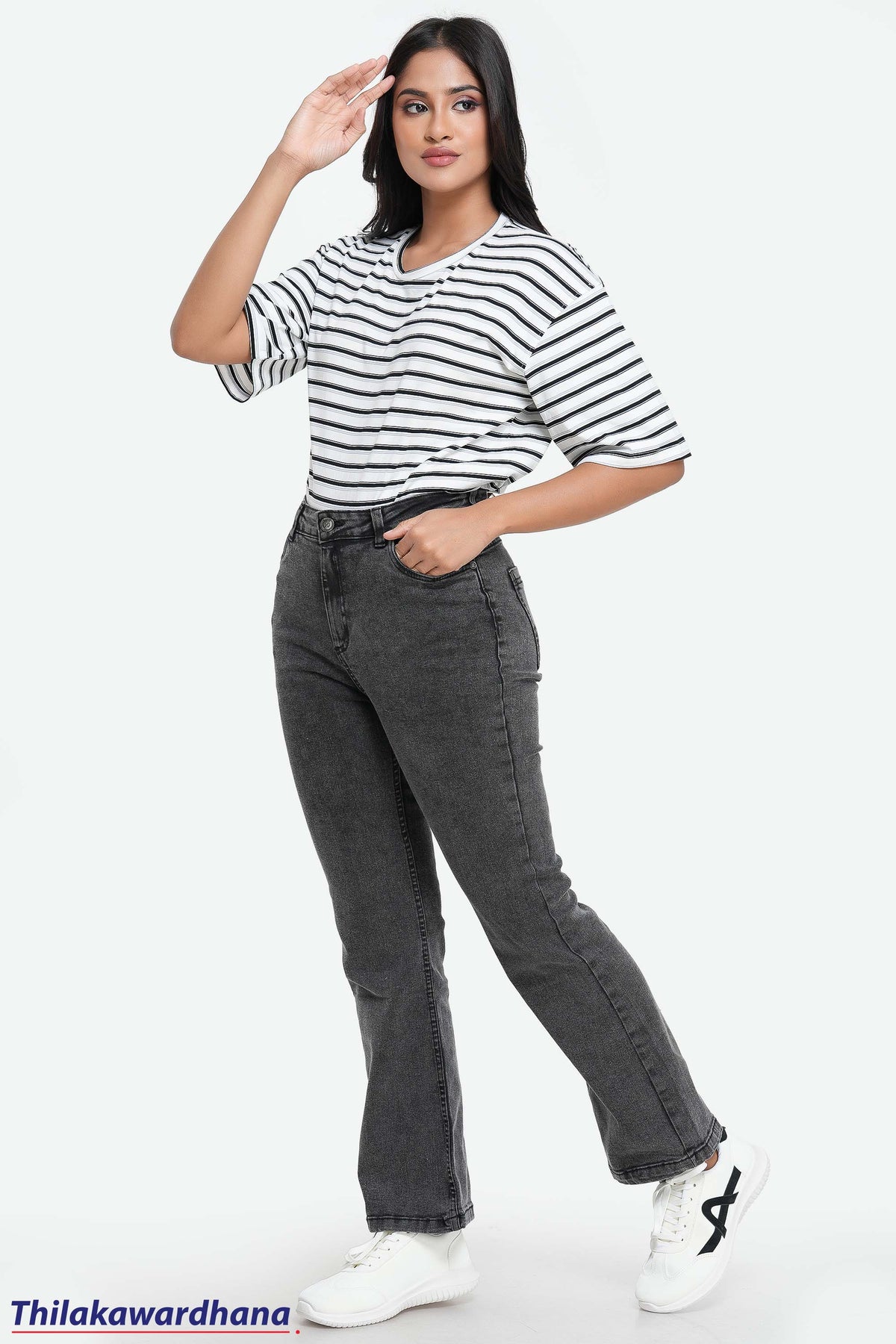 High-Waist Bell Bottom Jean