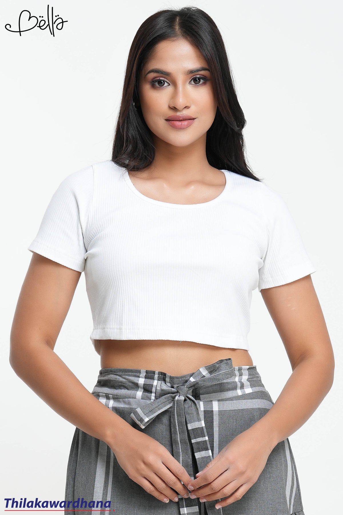 Bella Crew Neck Rib Top