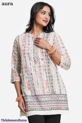 Aura Embroidered Kurtha Top