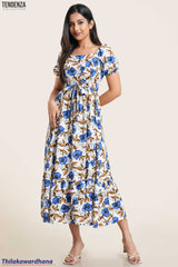 Tendenza Square Neckline Maxi Dress